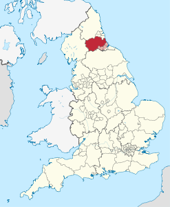 County Durham – Localizzazione