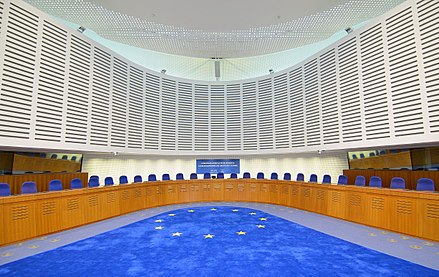 Though both use the Flag of Europe, the European Court of Human Rights in Strasbourg is not part of the EU, but is the continent's highest human rights authority. All EU member states have signed the European Convention, and the treaties require the EU to join.[112] However, the EU's Court of Justice has delayed formal accession.[113]