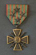 French Croix de Guerre for the First World War, with 4 Brigade-level mentions in dispatches