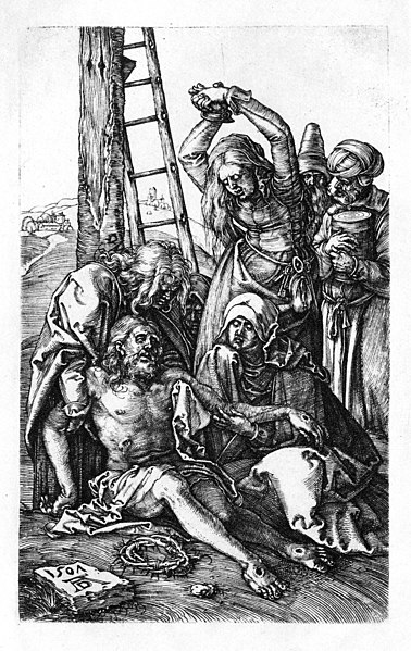 File:Dürer, Kupferstichpassion 12, Kreuzabnahme.jpg