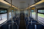 DART Light Rail Blue Line train interior