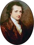 Tînărul Goethe în Italia, pictat de Angelika Kauffmann în anul 1787, la care Goethe era des în vizită.