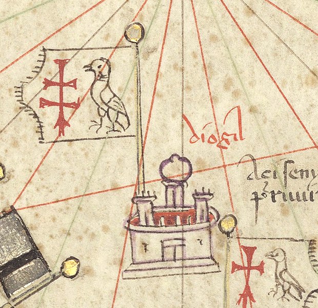 File:Diogil (Deogil. Dwaigir. Daulatabad) in the Catalan Atlas (1375).jpg