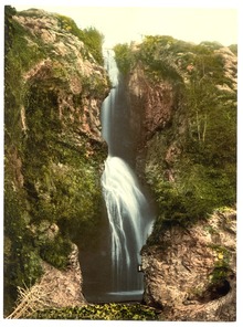 Dyserth Waterfall in the late 19th century Dyserth Falls, Rhyl, Wales-LCCN2001703543.tif