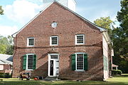 The old town site of Ebenezer, Georgia, US. The old town site and the church are on the National Register of Historic Sites This is an image of a place or building that is listed on the National Register of Historic Places in the United States of America. Its reference number is 74000674.