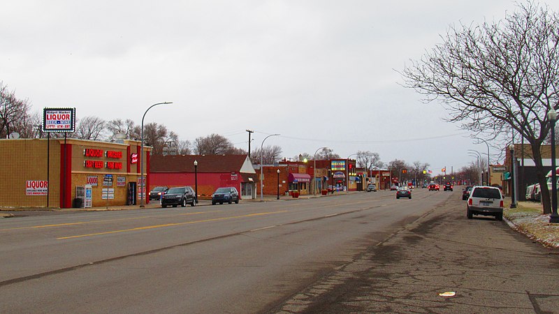 File:Ecorse, Michigan W Jefferson Ave.jpg