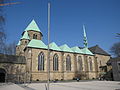 Essen Minster: cathedral church with cloister and atrium, crucifixion group, St. John