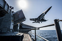 FA-18 launch during Inherent Resolve