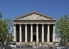 Fachada sur de la iglesia de la Madeleine.