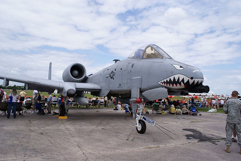 File:Fairchild-Republic A-10C Thunderbolt II Sharksmouth RFront SNF 16April2010 (14443812809).jpg