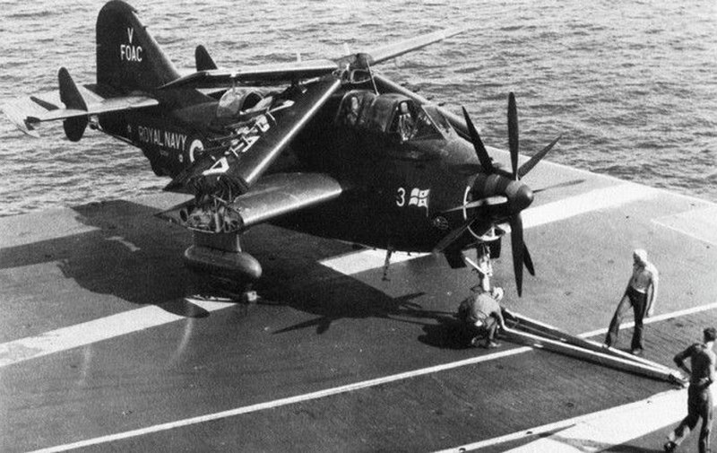 File:Fairey Gannet COD.4 aboard USS Bennington (CVS-20) in 1965.jpg