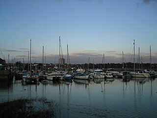 Fareham town in Hampshire, England