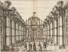 Feste teatrali per la Finta pazza - Gallica bpt6k15118548 f24 (set design for act 1, scene 3, to act 2, scene 7) cropped.jpg