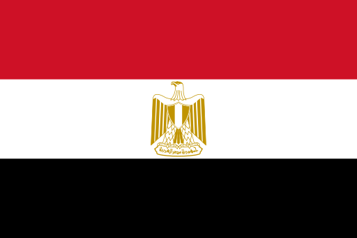 Flagge Ägyptens. Flag of Egypt