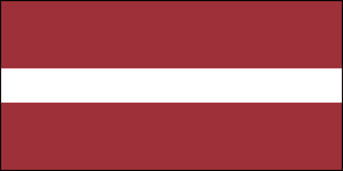 File:Flag of Latvia with border.svg