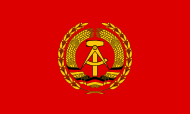 Standard of the chairman of the National Defence Council Flag of the Chairman of the National Defence Council of East Germany.svg