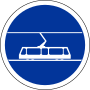 Vignette pour Panneau de signalisation de voie réservée aux tramways en France