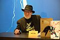 The american star Frank Miller ready to sign comics to his fans.