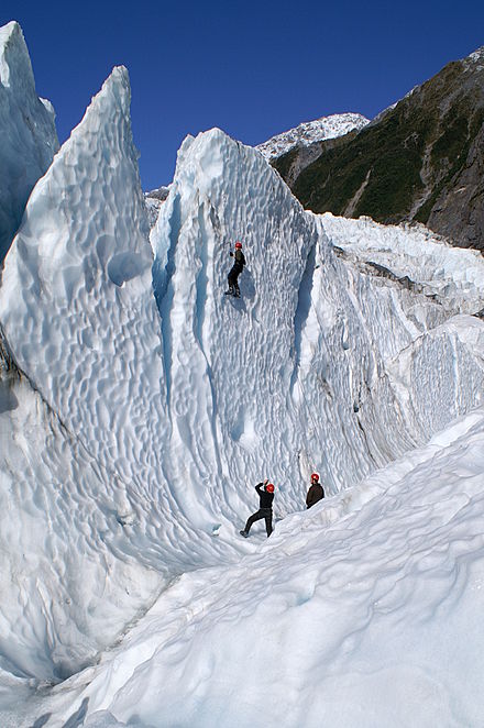 Ice climbers on Franz Josef Glacier in 2006