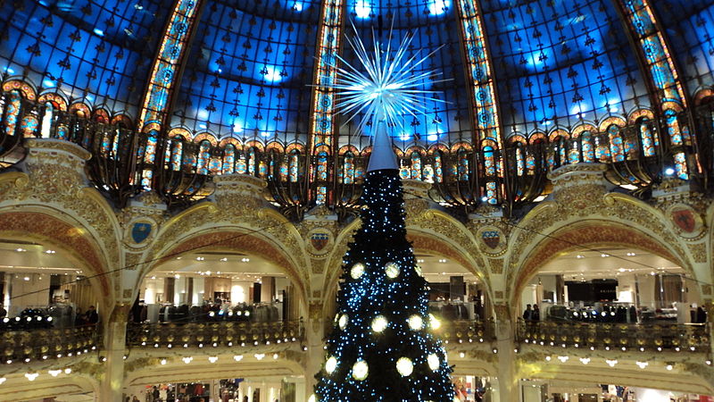 Decoração de natal das Galeries Lafayette