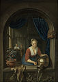 „Moteris prie lango“ (apie 1660, Boijmans Van Beuningen muziejus, Roterdamas)