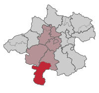 Map of the judicial district of Bad Ischl