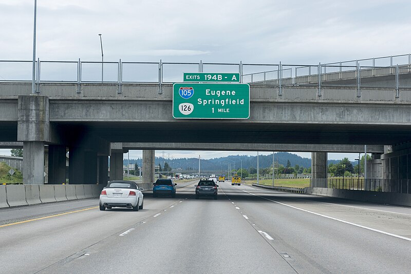 File:Getting around Eugene SB I-5 to I-105 (52184839374).jpg