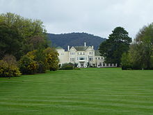 The Vista Lawn is a 450 metres (1,480 ft) lawn that faces the southern entrance of the residence. Government House, Canberra.jpg