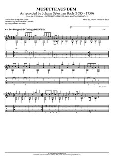A J.S. Bach keyboard piece transcribed for guitar. Guitar J.S.Bach Musette for Anna.pdf