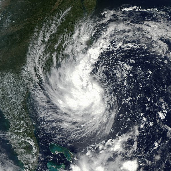 Subtropical Storm Gustav in 2002, the first system to be given a name as a subtropical cyclone