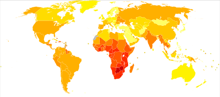 ไฟล์:HIV-AIDS world map - DALY - WHO2002.svg