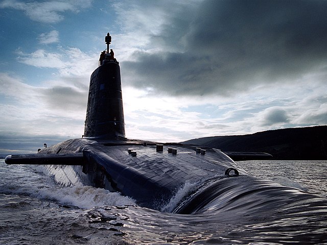 HMS Victorious in the Clyde estuary, 2003