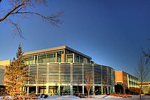 The Hewlett-Packard Centre on NAIT's Main Campus. HP Centre Edmonton Alberta Canada 01A.jpg