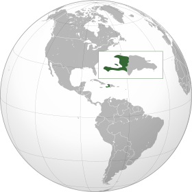 Localização de Haiti