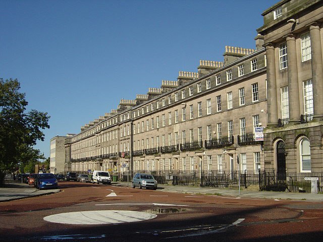 Georgian terracing along the north side of Hamilton Square.