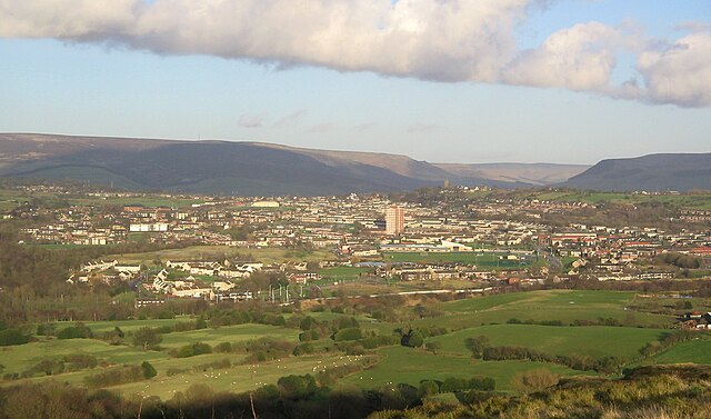 A view over Hattersley, from Werneth Low