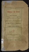 Horas de ocio, colección de artículos literarios, 1905.