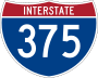 Interstate 375 marker