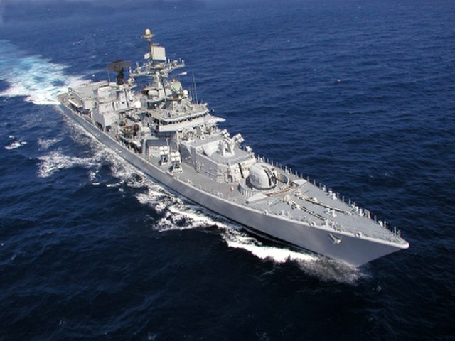 INS Mysore cruise top view