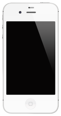 iPhone 4s в белом корпусе