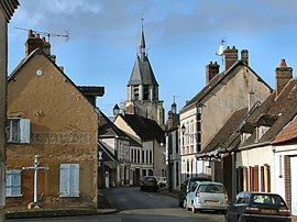 De kerk en omgeving in Illiers-Combray