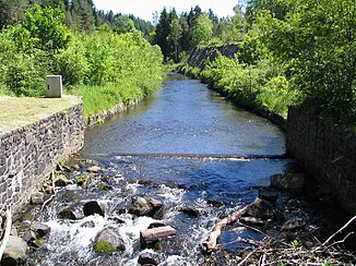 Innerste at the former weir Silbernaal west of Clausthal