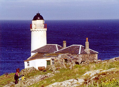 The disused Low Light lighthouse on the Isle of May
