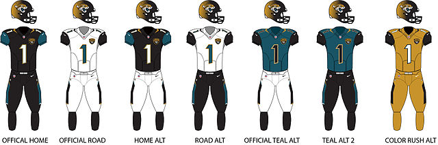 jacksonville jaguars uniform history