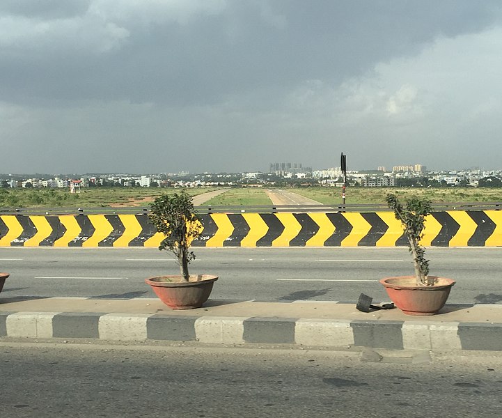 File:Jakkur Airfield viewed from flyover, Jul 2017.jpg