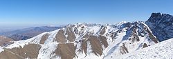 snow-capped mountain range
