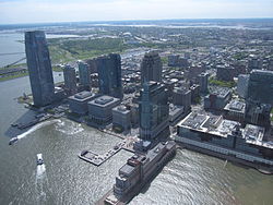 Pogled na Jersey City iz zraka