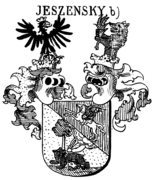 Freiherrliches Wappen derer von Jeszenszky (1741)