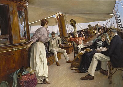 Лежал на палубе. Юлиус Леблан Стюарт (1855-1919).. Юлиус Леблан Стюарт картины. Julius LEBLANC Stewart (1855-. Julius LEBLANC Stewart.