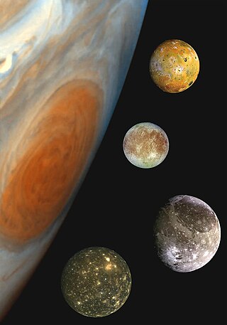 <span class="mw-page-title-main">Galilean moons</span> Four largest moons of Jupiter